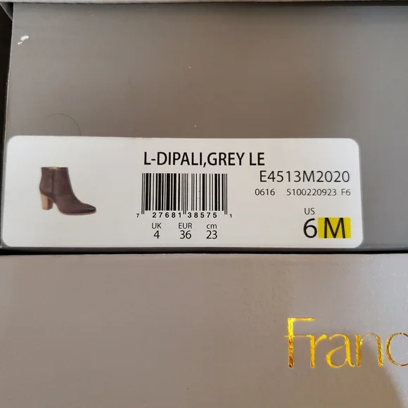Franco sarto  ankle boots L-Dipali, Grey LE - Picture 6 of 10
